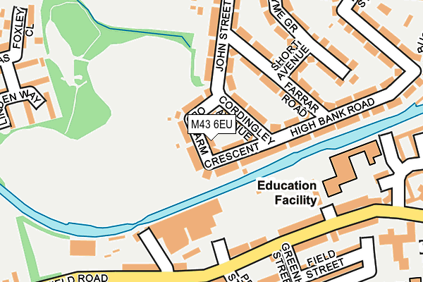 M43 6EU map - OS OpenMap – Local (Ordnance Survey) M43 6EU map - OS OpenMap – Local (Ordnance Survey)