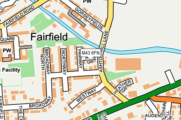 M43 6FN map - OS OpenMap – Local (Ordnance Survey) M43 6FN map - OS OpenMap – Local (Ordnance Survey)