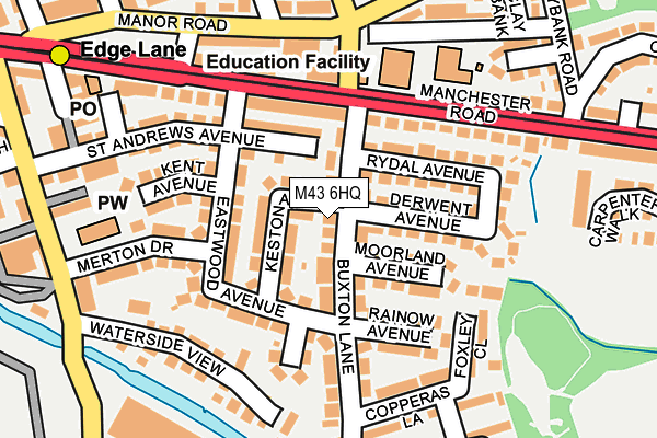 M43 6HQ map - OS OpenMap – Local (Ordnance Survey) M43 6HQ map - OS OpenMap – Local (Ordnance Survey)