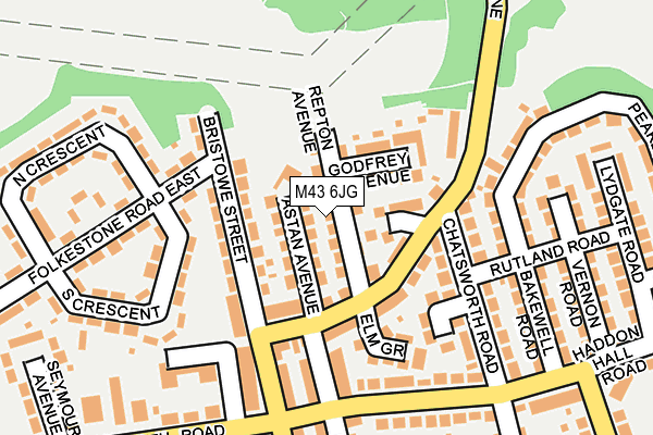 M43 6JG map - OS OpenMap – Local (Ordnance Survey) M43 6JG map - OS OpenMap – Local (Ordnance Survey)