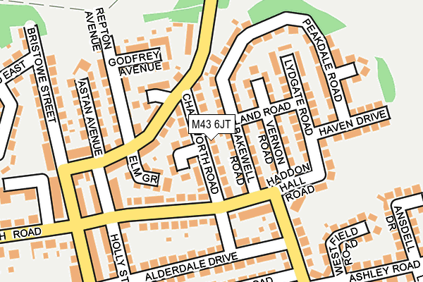 M43 6JT map - OS OpenMap – Local (Ordnance Survey) M43 6JT map - OS OpenMap – Local (Ordnance Survey)