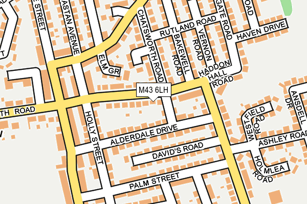 M43 6LH map - OS OpenMap – Local (Ordnance Survey) M43 6LH map - OS OpenMap – Local (Ordnance Survey)