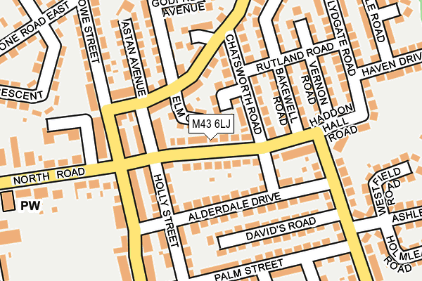M43 6LJ map - OS OpenMap – Local (Ordnance Survey) M43 6LJ map - OS OpenMap – Local (Ordnance Survey)