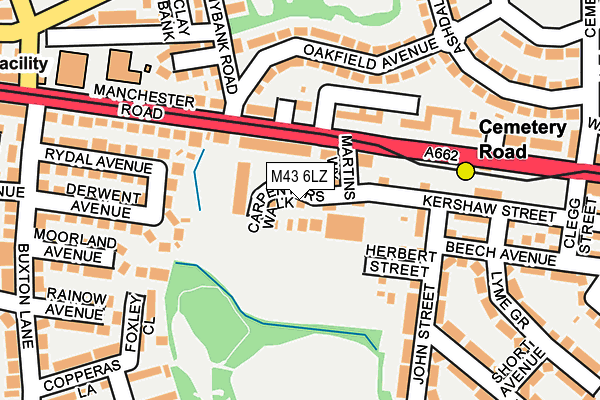 M43 6LZ map - OS OpenMap – Local (Ordnance Survey) M43 6LZ map - OS OpenMap – Local (Ordnance Survey)