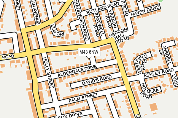 M43 6NW map - OS OpenMap – Local (Ordnance Survey) M43 6NW map - OS OpenMap – Local (Ordnance Survey)
