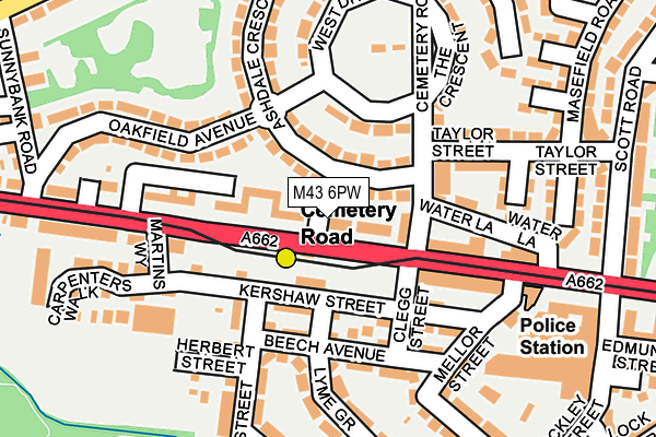 M43 6PW map - OS OpenMap – Local (Ordnance Survey) M43 6PW map - OS OpenMap – Local (Ordnance Survey)
