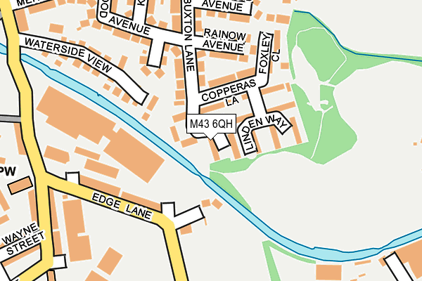 M43 6QH map - OS OpenMap – Local (Ordnance Survey) M43 6QH map - OS OpenMap – Local (Ordnance Survey)