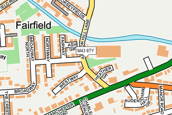 M43 6TY map - OS OpenMap – Local (Ordnance Survey) M43 6TY map - OS OpenMap – Local (Ordnance Survey)