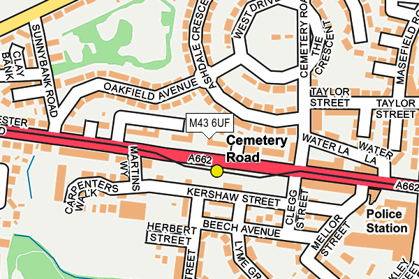 M43 6UF map - OS OpenMap – Local (Ordnance Survey) M43 6UF map - OS OpenMap – Local (Ordnance Survey)