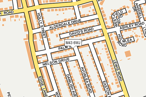 M43 6WJ map - OS OpenMap – Local (Ordnance Survey) M43 6WJ map - OS OpenMap – Local (Ordnance Survey)