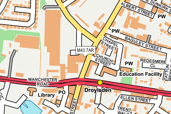 M43 7AR map - OS OpenMap – Local (Ordnance Survey) M43 7AR map - OS OpenMap – Local (Ordnance Survey)
