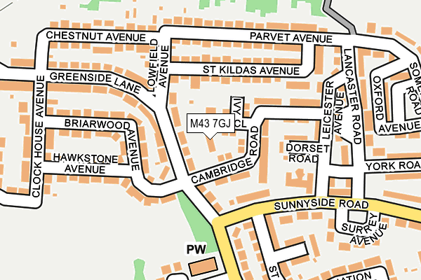 M43 7GJ map - OS OpenMap – Local (Ordnance Survey) M43 7GJ map - OS OpenMap – Local (Ordnance Survey)