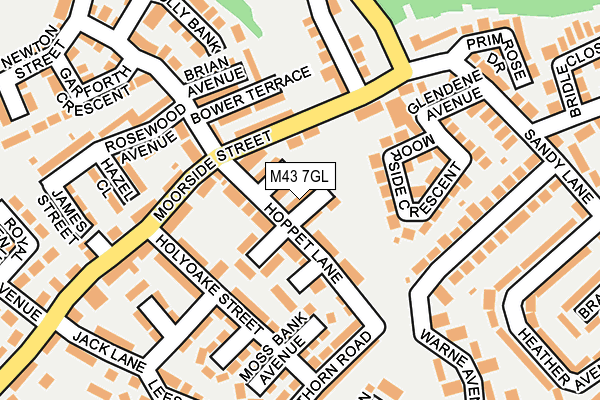 M43 7GL map - OS OpenMap – Local (Ordnance Survey) M43 7GL map - OS OpenMap – Local (Ordnance Survey)