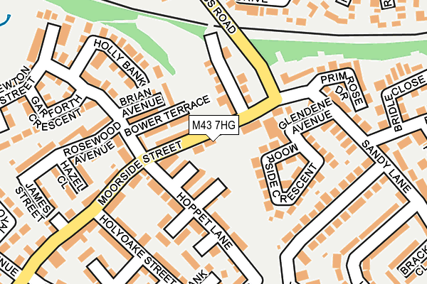 M43 7HG map - OS OpenMap – Local (Ordnance Survey) M43 7HG map - OS OpenMap – Local (Ordnance Survey)