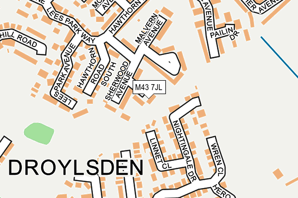 M43 7JL map - OS OpenMap – Local (Ordnance Survey) M43 7JL map - OS OpenMap – Local (Ordnance Survey)