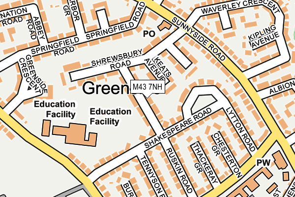 M43 7NH map - OS OpenMap – Local (Ordnance Survey) M43 7NH map - OS OpenMap – Local (Ordnance Survey)
