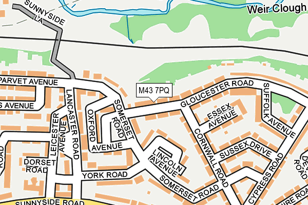 M43 7PQ map - OS OpenMap – Local (Ordnance Survey) M43 7PQ map - OS OpenMap – Local (Ordnance Survey)