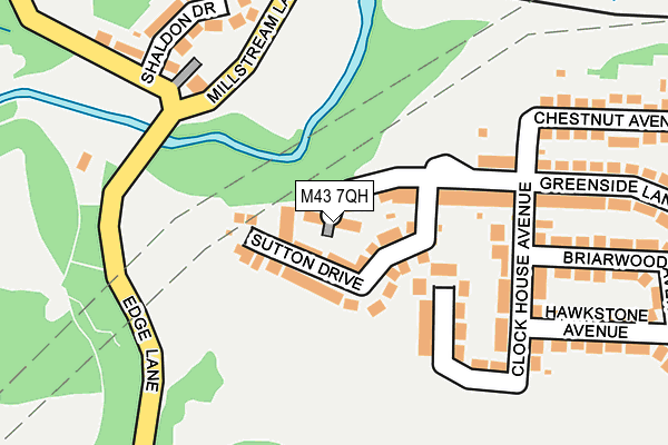 M43 7QH map - OS OpenMap – Local (Ordnance Survey) M43 7QH map - OS OpenMap – Local (Ordnance Survey)