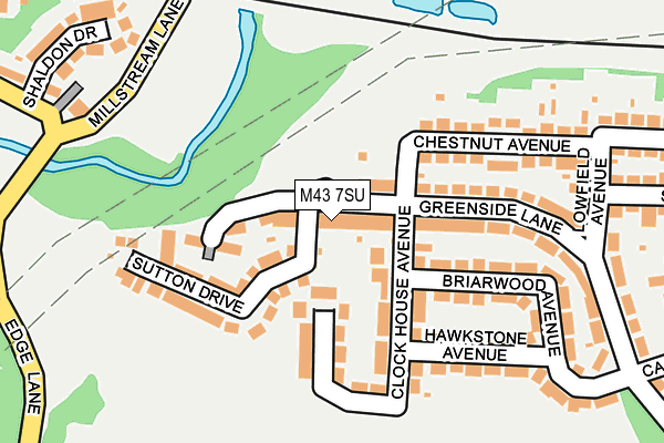 M43 7SU map - OS OpenMap – Local (Ordnance Survey) M43 7SU map - OS OpenMap – Local (Ordnance Survey)