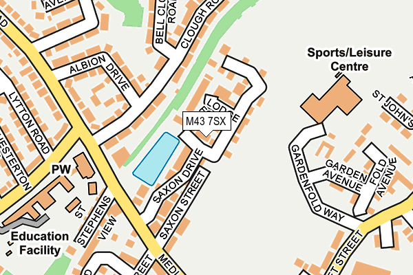 M43 7SX map - OS OpenMap – Local (Ordnance Survey) M43 7SX map - OS OpenMap – Local (Ordnance Survey)