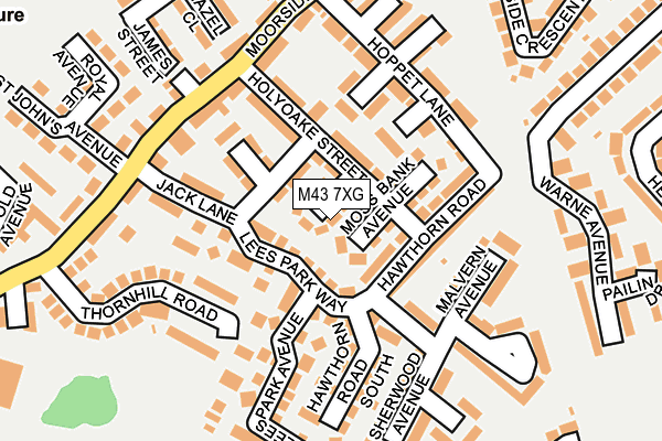 M43 7XG map - OS OpenMap – Local (Ordnance Survey) M43 7XG map - OS OpenMap – Local (Ordnance Survey)