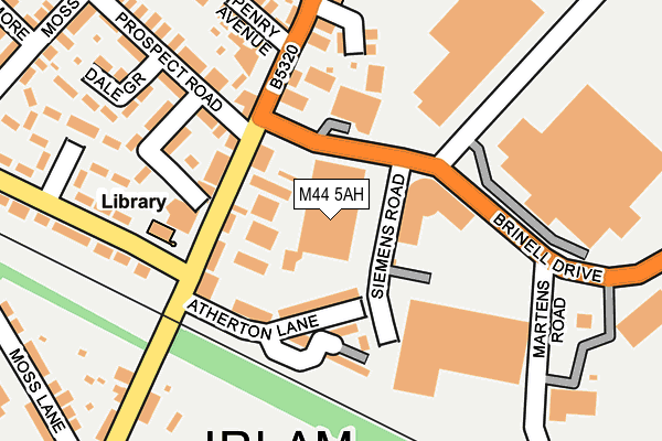 M44 5AH map - OS OpenMap – Local (Ordnance Survey) M44 5AH map - OS OpenMap – Local (Ordnance Survey)