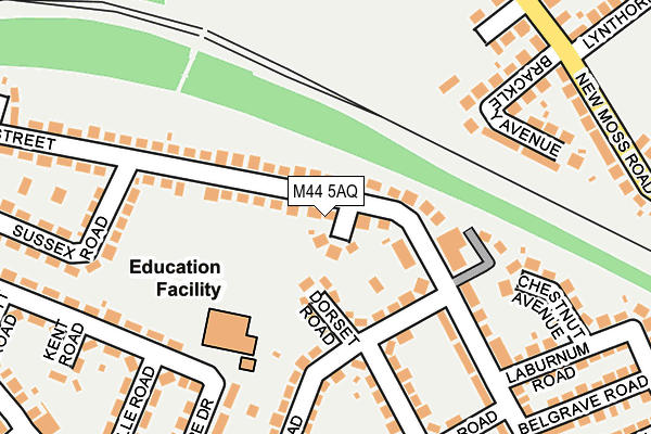 M44 5AQ map - OS OpenMap – Local (Ordnance Survey) M44 5AQ map - OS OpenMap – Local (Ordnance Survey)