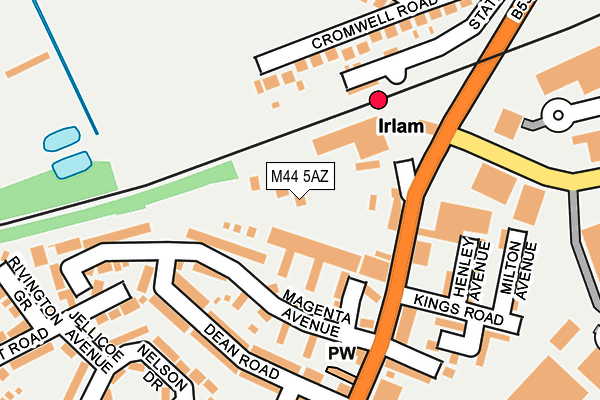 M44 5AZ map - OS OpenMap – Local (Ordnance Survey) M44 5AZ map - OS OpenMap – Local (Ordnance Survey)