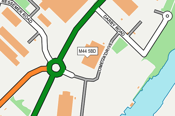 M44 5BD map - OS OpenMap – Local (Ordnance Survey) M44 5BD map - OS OpenMap – Local (Ordnance Survey)