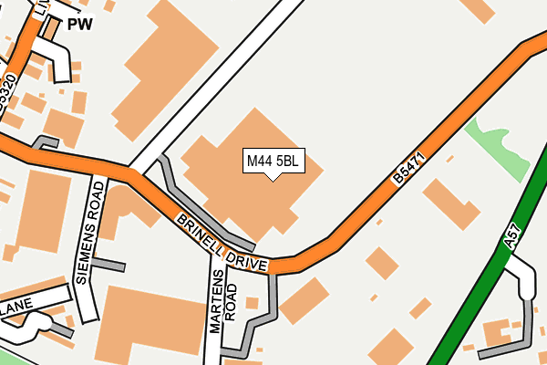 M44 5BL map - OS OpenMap – Local (Ordnance Survey) M44 5BL map - OS OpenMap – Local (Ordnance Survey)