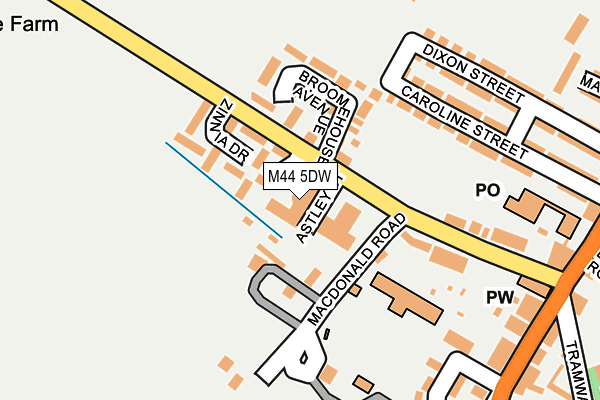 M44 5DW map - OS OpenMap – Local (Ordnance Survey) M44 5DW map - OS OpenMap – Local (Ordnance Survey)