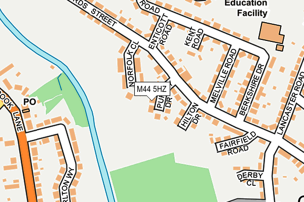M44 5HZ map - OS OpenMap – Local (Ordnance Survey) M44 5HZ map - OS OpenMap – Local (Ordnance Survey)