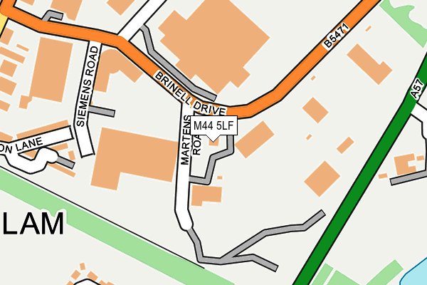 M44 5LF map - OS OpenMap – Local (Ordnance Survey) M44 5LF map - OS OpenMap – Local (Ordnance Survey)