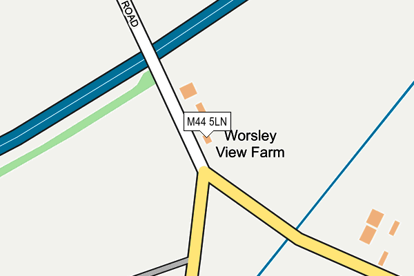 M44 5LN map - OS OpenMap – Local (Ordnance Survey) M44 5LN map - OS OpenMap – Local (Ordnance Survey)