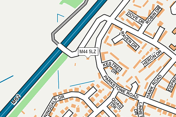 M44 5LZ map - OS OpenMap – Local (Ordnance Survey) M44 5LZ map - OS OpenMap – Local (Ordnance Survey)
