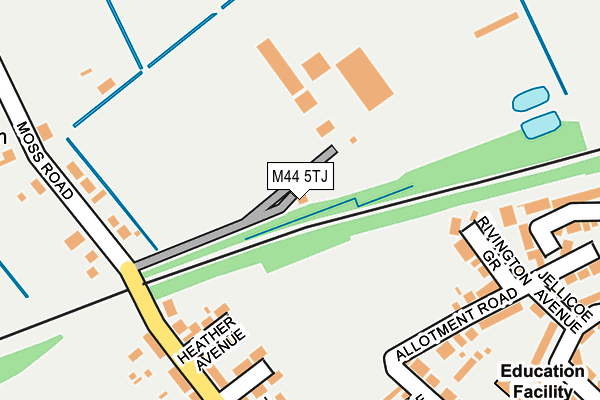 M44 5TJ map - OS OpenMap – Local (Ordnance Survey) M44 5TJ map - OS OpenMap – Local (Ordnance Survey)