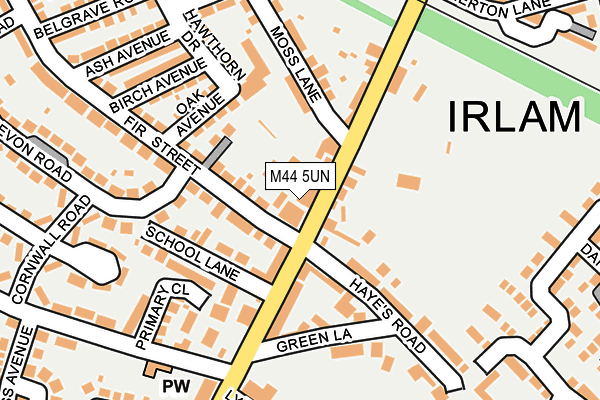 M44 5UN map - OS OpenMap – Local (Ordnance Survey) M44 5UN map - OS OpenMap – Local (Ordnance Survey)