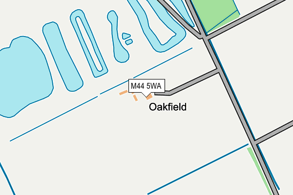 M44 5WA map - OS OpenMap – Local (Ordnance Survey) M44 5WA map - OS OpenMap – Local (Ordnance Survey)