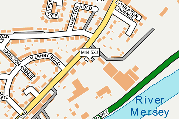 M44 5XJ map - OS OpenMap – Local (Ordnance Survey) M44 5XJ map - OS OpenMap – Local (Ordnance Survey)