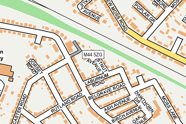 M44 5ZG map - OS OpenMap – Local (Ordnance Survey) M44 5ZG map - OS OpenMap – Local (Ordnance Survey)