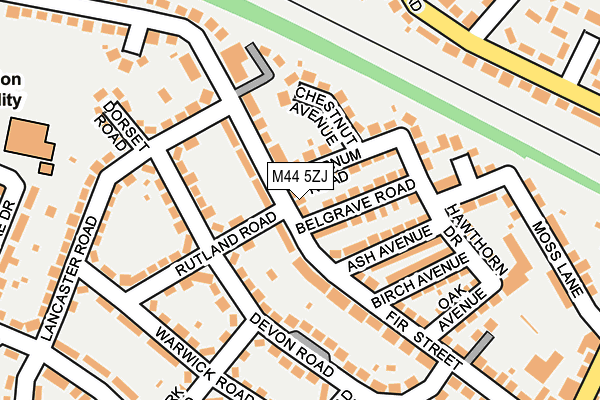 M44 5ZJ map - OS OpenMap – Local (Ordnance Survey) M44 5ZJ map - OS OpenMap – Local (Ordnance Survey)