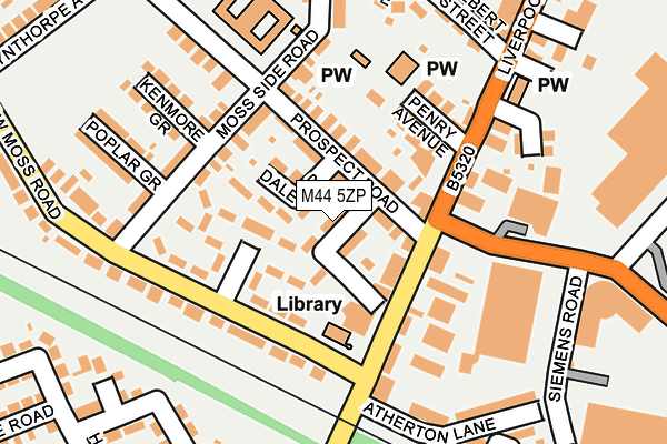 M44 5ZP map - OS OpenMap – Local (Ordnance Survey) M44 5ZP map - OS OpenMap – Local (Ordnance Survey)