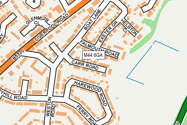 M44 6GA map - OS OpenMap – Local (Ordnance Survey) M44 6GA map - OS OpenMap – Local (Ordnance Survey)
