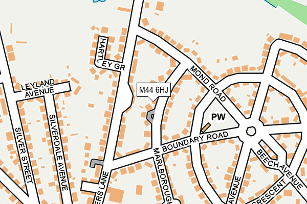 M44 6HJ map - OS OpenMap – Local (Ordnance Survey) M44 6HJ map - OS OpenMap – Local (Ordnance Survey)