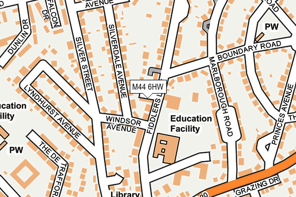 M44 6HW map - OS OpenMap – Local (Ordnance Survey) M44 6HW map - OS OpenMap – Local (Ordnance Survey)
