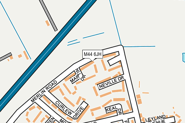 M44 6JH map - OS OpenMap – Local (Ordnance Survey) M44 6JH map - OS OpenMap – Local (Ordnance Survey)