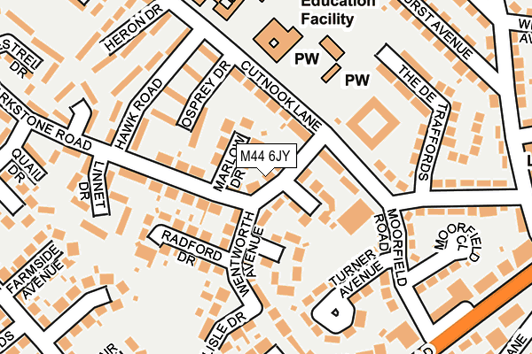 M44 6JY map - OS OpenMap – Local (Ordnance Survey) M44 6JY map - OS OpenMap – Local (Ordnance Survey)