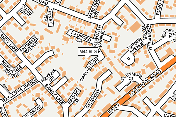 M44 6LG map - OS OpenMap – Local (Ordnance Survey) M44 6LG map - OS OpenMap – Local (Ordnance Survey)