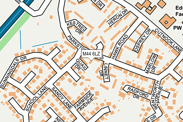 M44 6LZ map - OS OpenMap – Local (Ordnance Survey) M44 6LZ map - OS OpenMap – Local (Ordnance Survey)