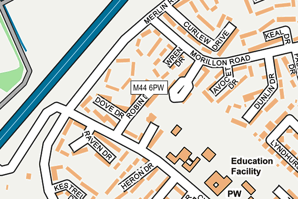 M44 6PW map - OS OpenMap – Local (Ordnance Survey) M44 6PW map - OS OpenMap – Local (Ordnance Survey)